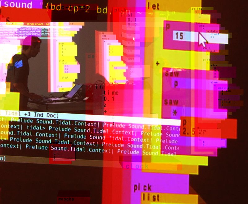 Live Coding Performance by Slub (collage)
